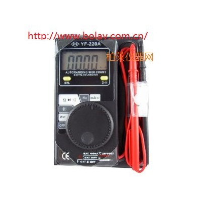 YF-220A數位名片型三用電表|YF220A